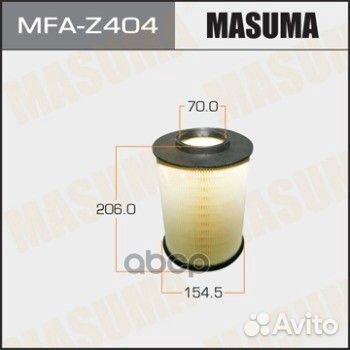Фильтр воздушный mazda 3 08- mfaz404 Masuma