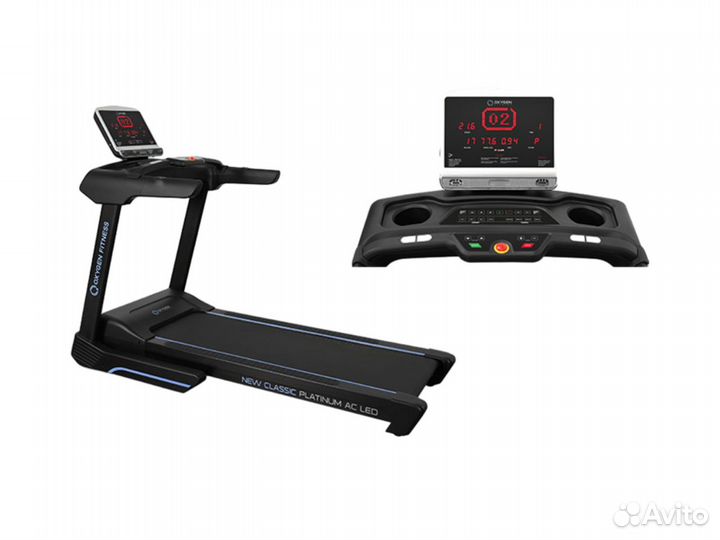 Oxygen fitness NEW classic platinum AC LED Беговая