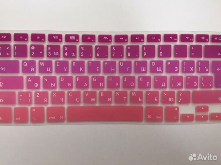 2 насадки для клавиатуры цветные для Macbook pro