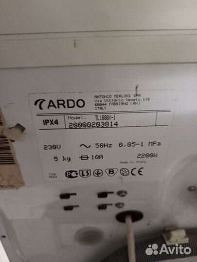 Стиральная машина Ardo TL1000X на запчасти