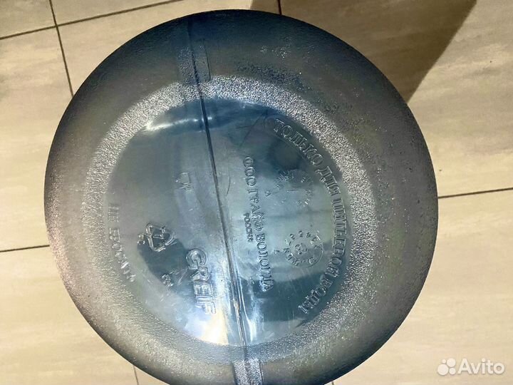 Емкость для воды пластиковая 19 литров