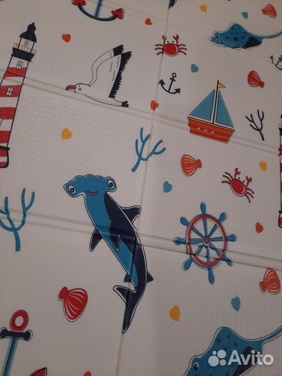 Складной детский коврик для ползания