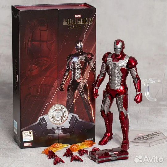 Фигурка iron man mk 5 zd toys с подсветкой
