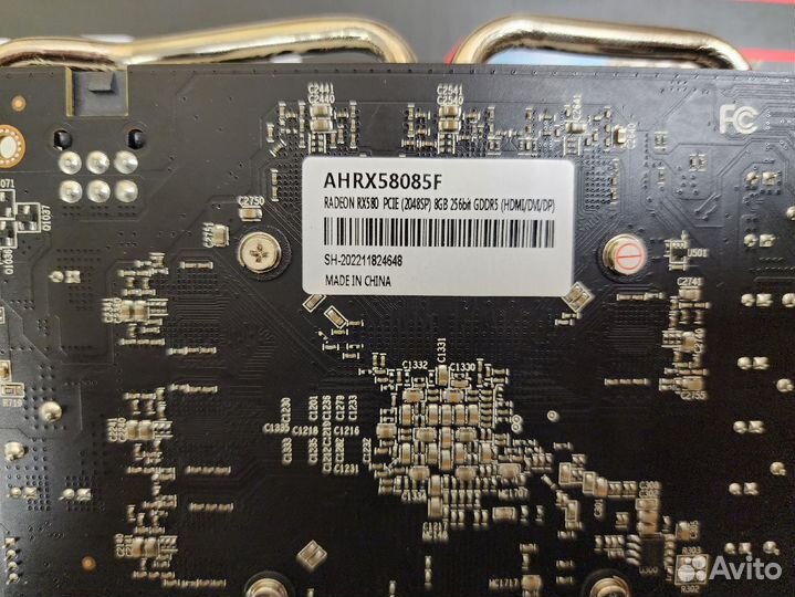 Видеокарта 8Gb Ninja ahrx58085F RX 580 б/у