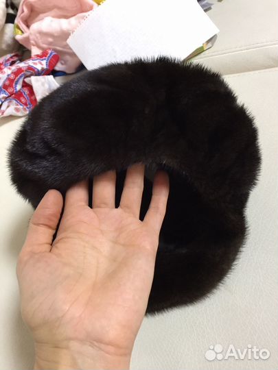 Норковая шапка, цельная