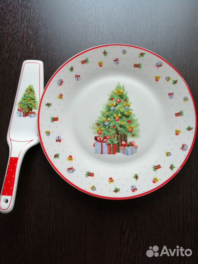 Тарелка для торта с лопаткой