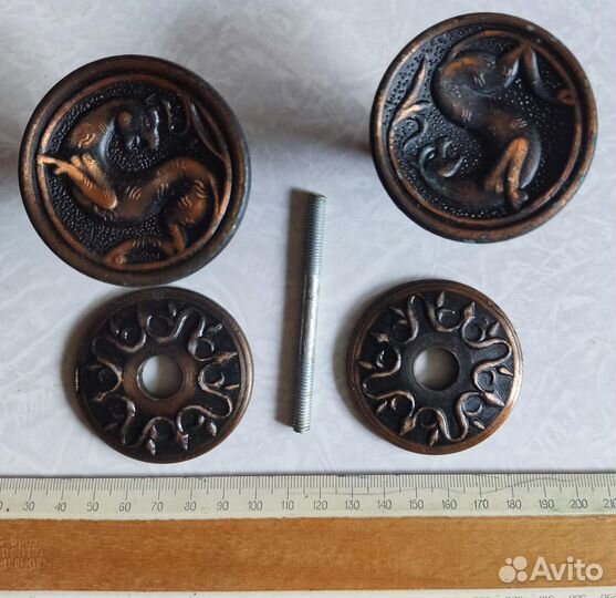 Ручки дверные межкомнатные СССР Бронза стильвосток