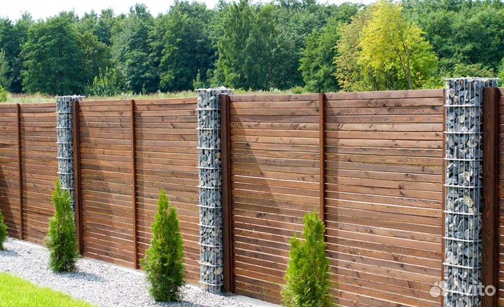 Забор металлический,калитки под ключ