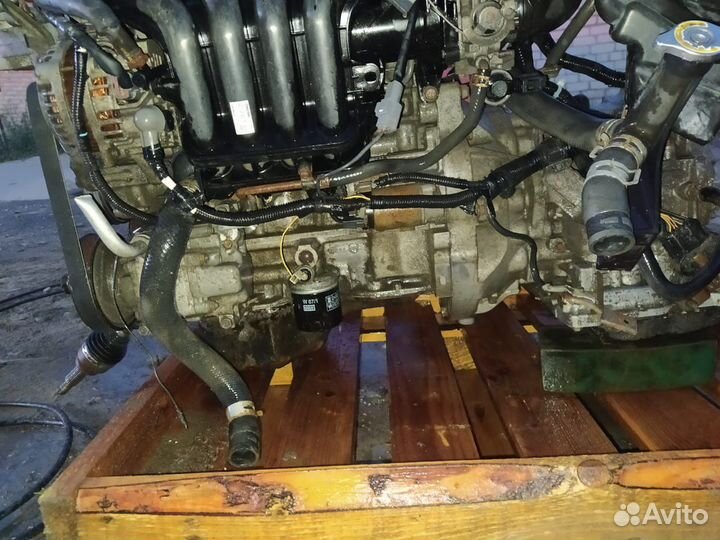 Двигатель с коробкой на мазду демио