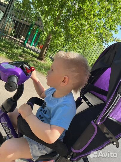 Детский велосипед с ручкой 2 в 1