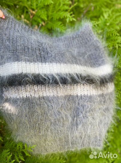 Шерстяной пояс вязаный для поясницы лечебный