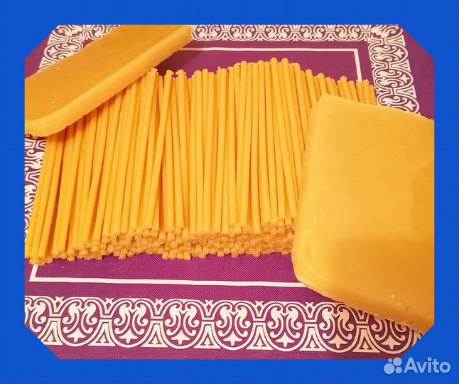 Желтые (обычные) восковые свечи, 300 штук упаковка