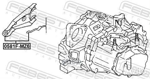 Вилка сцепления mazda 6 -08 0581FMZ6 Febest