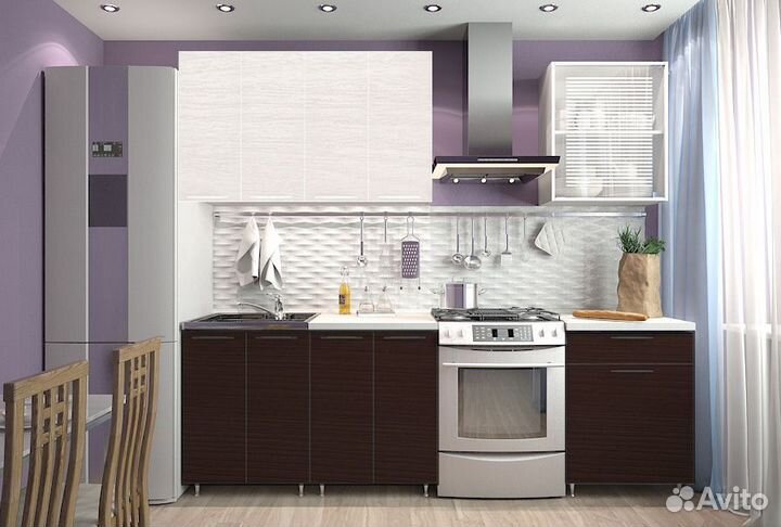 Кухня Радуга 1,8 м венге\дуб