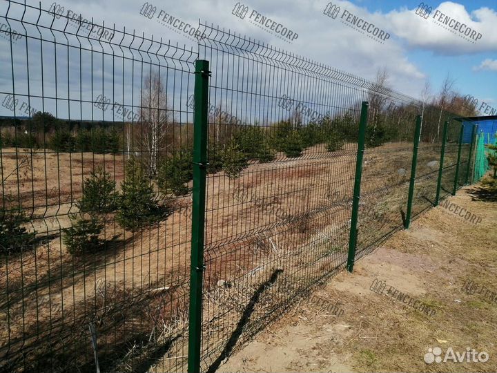 Забор из сетки 3D Гиттер 5 мм