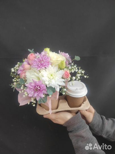 Кофе и цветы с доставкой