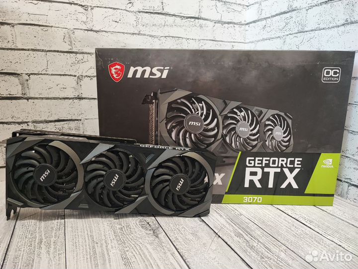 Видеокарта RTX 3070 8GB MSI Ventus