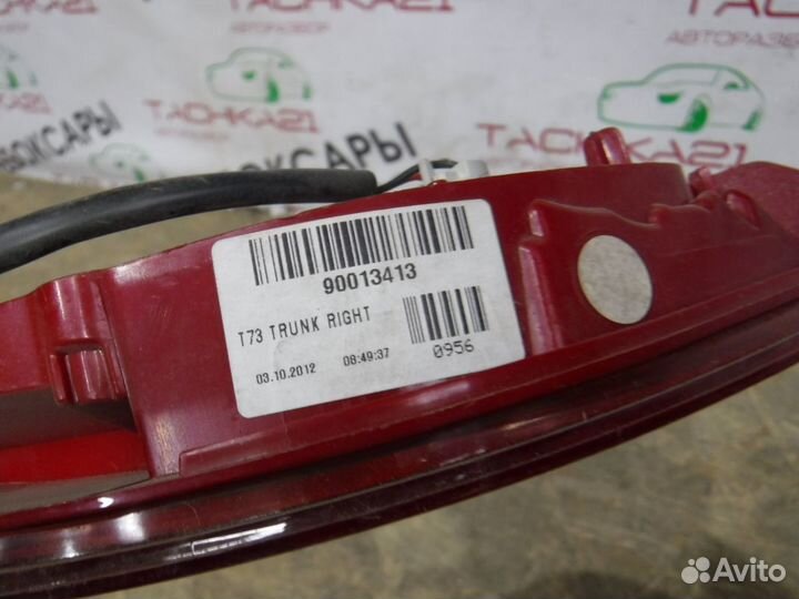 Фонарь правый внутренний Peugeot 408 (2012-2017)