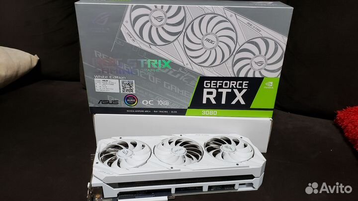 Видеокарта asus ROG strix RTX 3080 10GB White