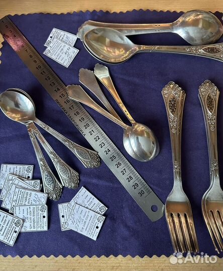 Северная чернь, серебро чайные ложки (2 шт)