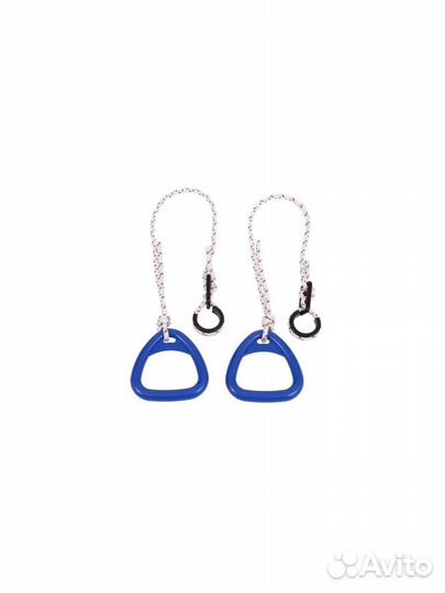 Кольца гимнастические детские треугольные, Синие