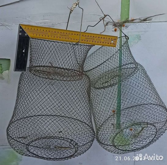 Садок рыболовный металлический. 2 шт
