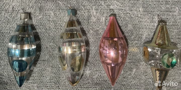 Елочные игрушки Глинка СССР