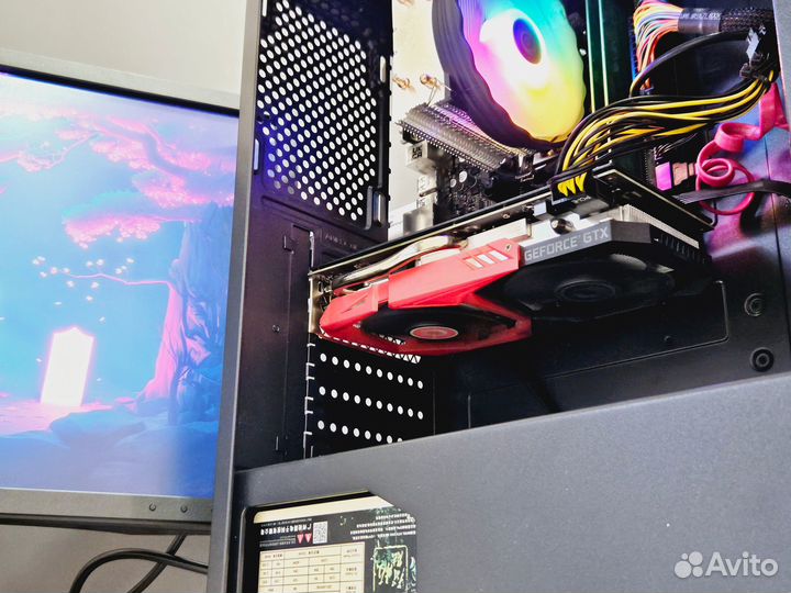 Игровой пк Intel Core i3, GTX1660 Super 6гб