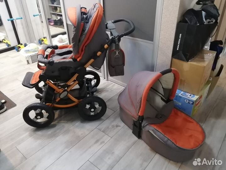 Прогулочная коляска зимняя/летняя бу