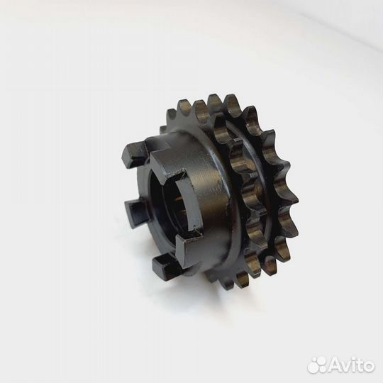 Звездочка 104 вала 2х рядная рм (110602102) Z19