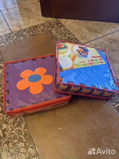 Детский коврик Мягкий конструктор-пазл