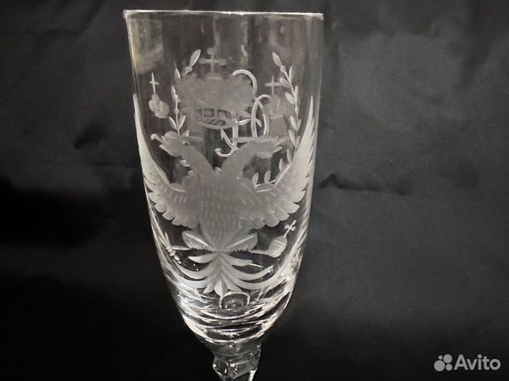 Фужер с гербом гравировка 21,5 см