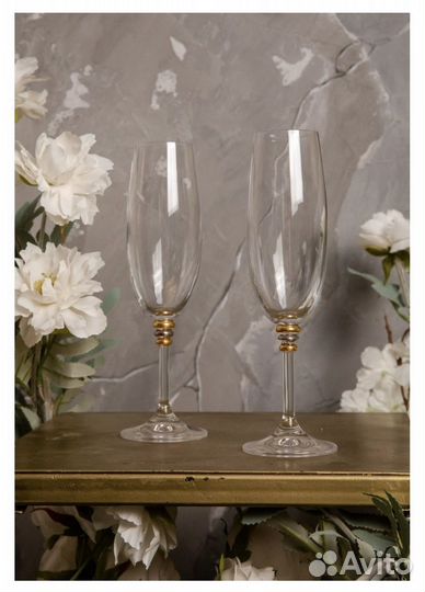 Бокалы для шампанского богемия