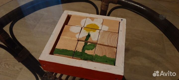 Кубики деревянные ручной работы