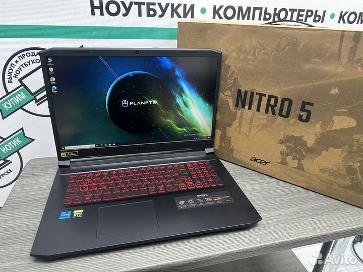Огромный nitro 144Hz core i5 16Gb DDR4 RTX3050 SSD