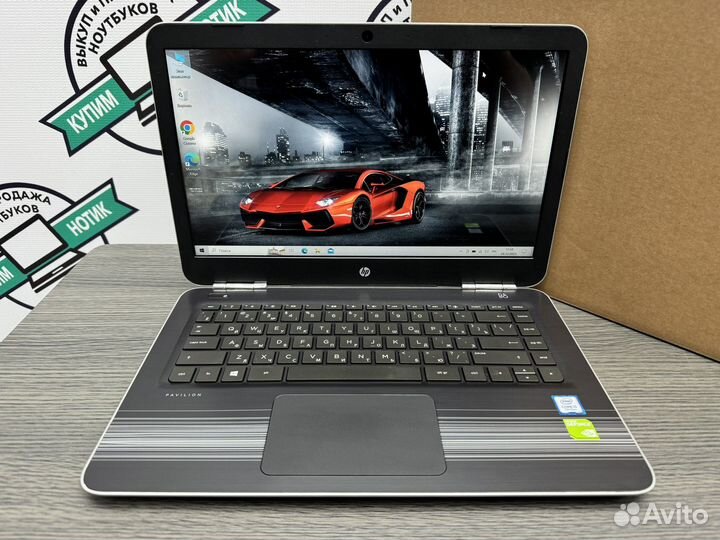 Мощный ультрабук HP core i3-7100 8Gb SSD 256 iPS
