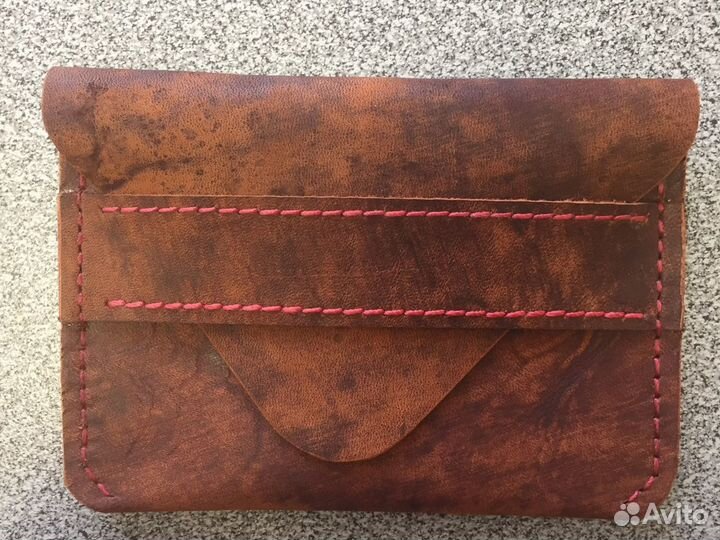 Мини кошелёк из натуральной кожи