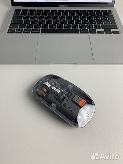 Прозрачная беспроводная мышь для пк или ноутбука