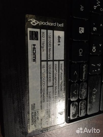 Ноутбук (нетбук) Packard Bell