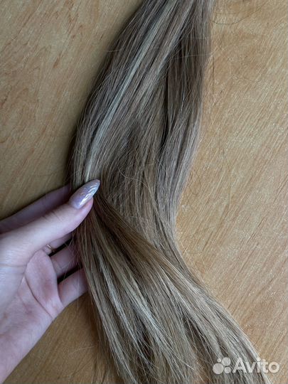 Волосы натуральные, славянка, русые, 50 см