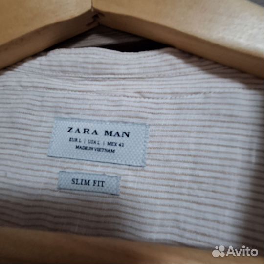 Рубашка мужская лён