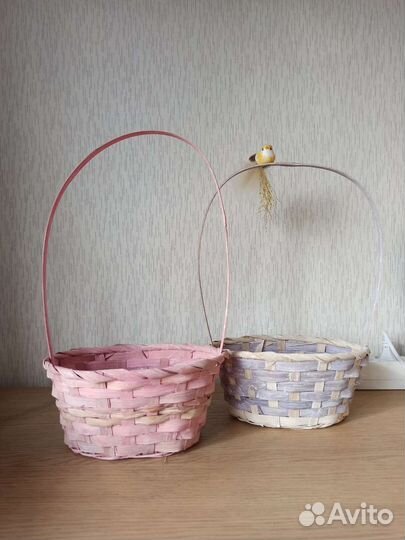 Корзины плетёные для букетов и подарков
