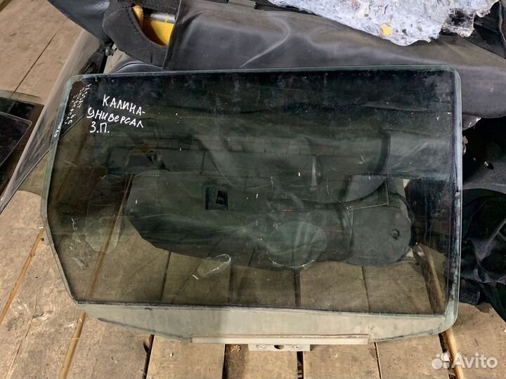 Стекло заднее правое лада калина универсал