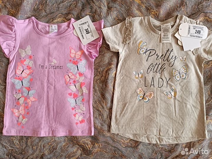 Футболки для девочки 92 новая