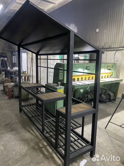 Мангальная зона с крышей