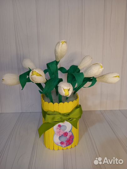 Поделка на 8 марта в сад школу