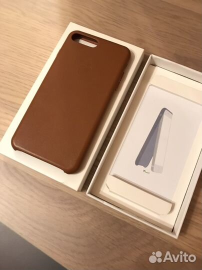 Чехол на iPhone 7 8 plus Leather Case