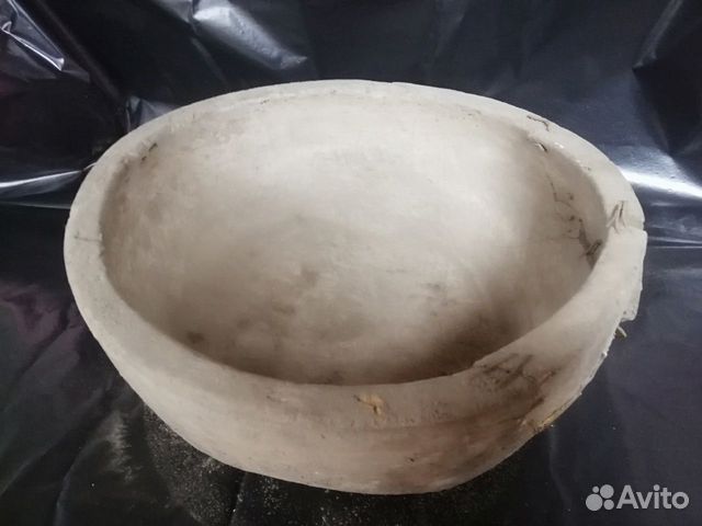 Старинная антикварная чаша долбленка дерево