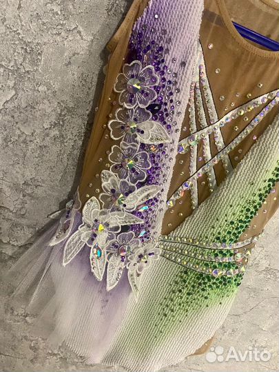 Купальник гимнастический для выступлений 128