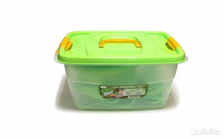 Набор посуды на 6 персон на пикник